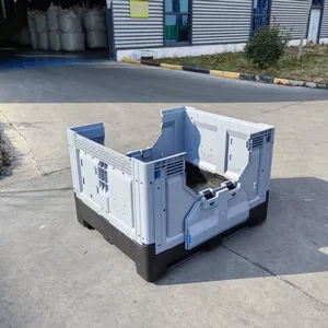 Euro Standard Plastic Pallet Bin Nestable for Warehouse Storage & International Freight thumbnail-1