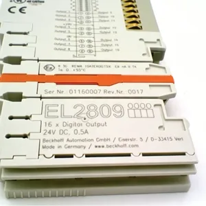 Beckhoff EL2809-0015 EtherCAT Digital Output Terminal 16-Channel 24V DC 0.5A With 15µs Input Filter Industrial I/O Module thumbnail-5