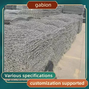Reinforced Selvage Gabion Basket High Shear Strength Bridge Abutment Scour Protection thumbnail-3