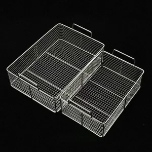 Heavy-duty Stainless Steel Wire Mesh Cleaning Basket, Handle-equipped Ultrasonic Cleaning and Disinfection Tray, Suitable for Hardware Parts thumbnail-4