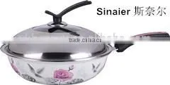 Popular Enamel Wok With Long Handle thumbnail-1