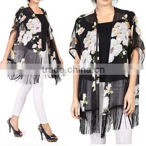 Instyles SEXY ROSE PRINTED TOPS FOR CARDIGAN, BATWING SLEEVE BLOUSE Best Clothing Clothing thumbnail-1