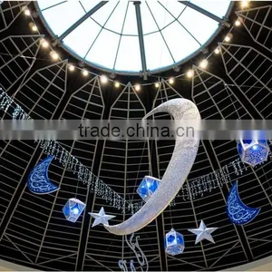 Ramadan Inflatable Hanging Moon and Star Lights Ramadan Decoration thumbnail-1