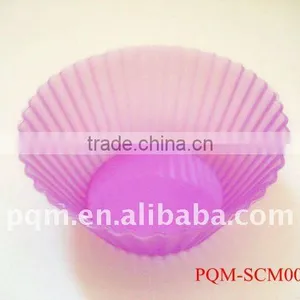 Safet and Healthy Purple Egg Tart Cup Shape Silicone Cake Mold 001A thumbnail-1