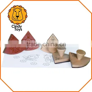 Wooden Mandala Stamps Funny Lnsects 5 Pcs for Kids thumbnail-1