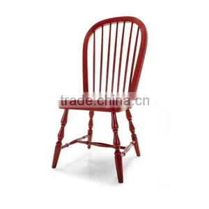 RCH-4056 Dining Room Furniture Chair Red Windsor Chair thumbnail-1