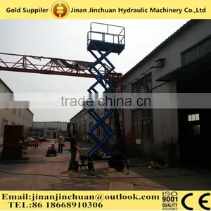 12m Vertical Hydraulic Mini Scissor Aerial Lifter/tower Scissor Lift thumbnail-1