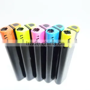 Gas Cigarette Lighter ,quality Electron Windproof Lighter With Colored Cap and Ignition thumbnail-2