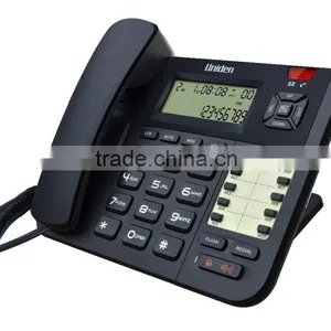 Uniden Hotel Telephone AT8401 - Voice Message Waiting Lamp, FSK/DTMF Caller ID, HV1/RT1/RT2, Speakerphone Corded Phone thumbnail-1