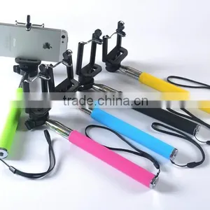 2015 Newest Colorful Wireless Monopod Selfie Stick With Bluetooth Shutter Button thumbnail-1