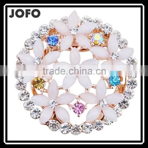 Korean New Style Environmental Copper Colourful Opal Microscope Technology Lady's Brooch Manufacturer's Wholesales thumbnail-1