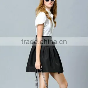 2015 Hot Selling New Design Black and White Dress thumbnail-1