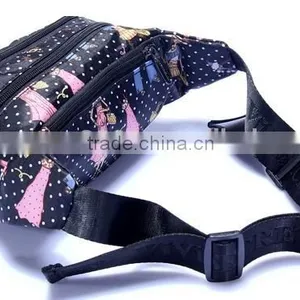 Latest Arrival Fancy Printing Polyester Walk Bag Customizable Outdoor Sport Waist Bag thumbnail-3
