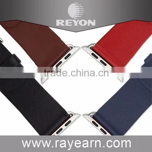 New Genuine Leather Watch Band Strap Band Daptor With High Quality for Apple Watch thumbnail-3