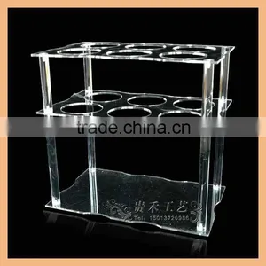 Transparent Acrylic Wine Display Rack for Bar Ware thumbnail-3