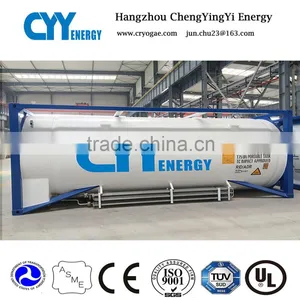 Cryogenic Liquid ISO Tank Container for LOX/LIN/Lar/LCo2 thumbnail-1