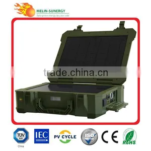 20W Portable Solar Suitcase Power Kit thumbnail-1