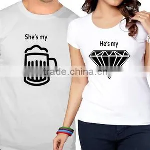 T Shirt Tshirt T-Shirt For Couple thumbnail-1