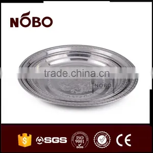 Wholesale Delicacy Stainless Steel With Decorative Design Plate thumbnail-3