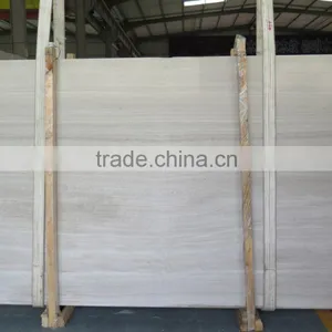 Chinese White Wood Veined Marble Slab thumbnail-4