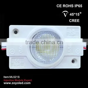 High Power Led Module 3W Advertising Module Radiator Waterproof Led Module Led Edge Lit ABS Injection Module for Light Box thumbnail-5