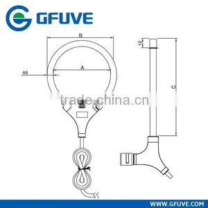 Electrical AC Flexible Rogowski Coil Current Sensor thumbnail-3