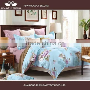 1100% Cotton 128*68 40s*40s Pigment Printed Beautiful Bed Cover Set With Zipper thumbnail-3