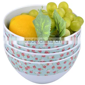 Customized Eco Friendly Round 9'' Melamine Salad Bowl thumbnail-1