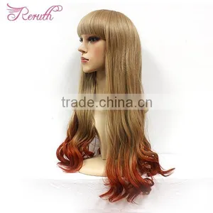 Factory Cheap Natural Colorful Cheap Remy Human Hair Wig With Bangs thumbnail-2