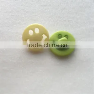 Fancy Smiling Face Buttons Resin Button Printing Polyester Resin Button thumbnail-2