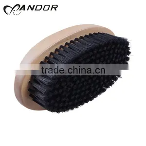 Custom Logo Natural Bristle Hair Beard Brush Looking for Distributors thumbnail-2