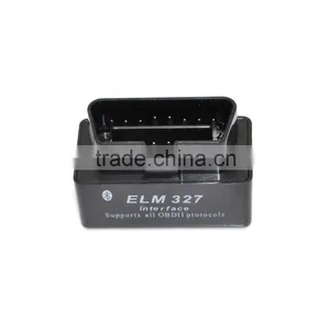 SUPER Mini ELM327 Bluetooth OBD2 V1.5 OBDII Car Diagnostic Tool Black Mini ELM 327 Wireless Scan Tool thumbnail-1