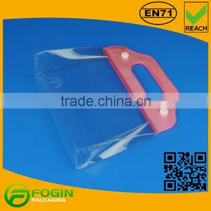 PVC Bag With Button for Cosmetic Collection Bag thumbnail-2
