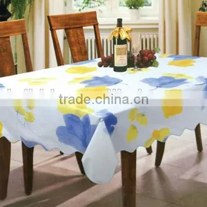 Good Price and Manufacturer for Printed Oblong Vinyl Table Cloth With Flannel Backing, Stitched Edge thumbnail-1