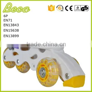 Wholesale Adjustable Plastic Pvc Wheel 3 Wheel Roller Quad Skate thumbnail-5