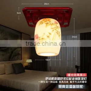 Fancy Ceiling Lights for Interior Lighting Decoration Ceiling Light Wood Ceramic Lamp thumbnail-3