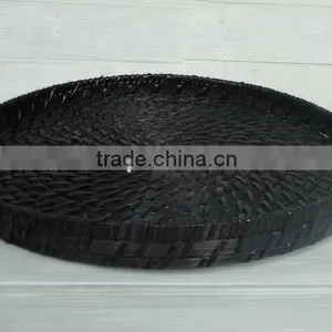 Vietnam Craft Rattan & Bamboo Round Tray thumbnail-1