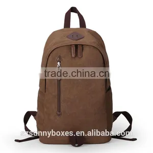 China Manufacturers Hidden Compartment Day Backpack Cotton Softback Leisure School Bag thumbnail-4