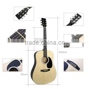 Rosewood Fingerboard Ash Plywood Acoustic Guitar thumbnail-3