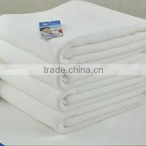 Rectangle Thickness Cotton Fabric Hotel Used White Custom Bath Mat thumbnail-4