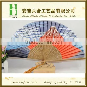 New Style High Quality Silk Bamboo Fan thumbnail-1