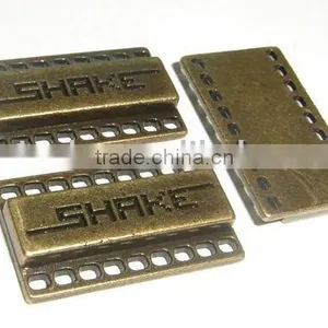 High Qulaity Custom Metal Alloy Garment Tag thumbnail-1