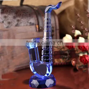 Beautiful Blue Crystal Musical Instrument for Birthday Gift and Decoration Favors thumbnail-1