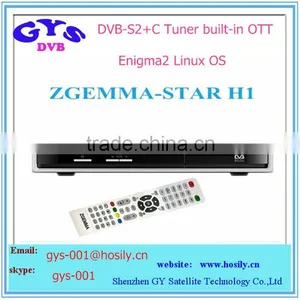 Satellite Receiver Twin DVB-S2+C Linux Smart Box HD Cccam Receiver Best Zgemma Star H1 thumbnail-1