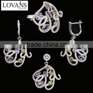 Powell Wholesale Jewelry Set Party Accessories Emerald Stone Ebay Europe All Product TZ-0250 thumbnail-2