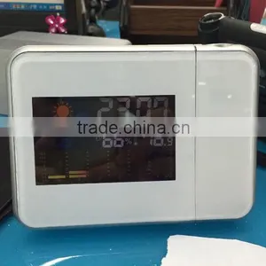 Weather Alarm Clock With Projector / Time Projection / LCD Display Table Clock thumbnail-3