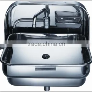 RV Stainless Steel One Burner Gas Stove With Kitchen Sink GR-600 thumbnail-6