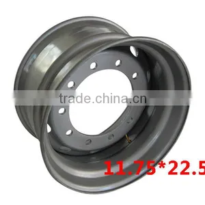 Truck Tubeless Steel Wheel 22.5*11.75 With High Quality and Good Price thumbnail-1