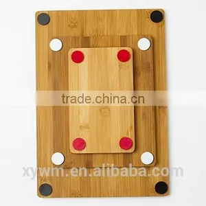 Reversible Bamboo Cutting Board Set With Non-Skid Silicone Corners thumbnail-2