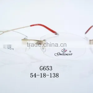 2016 New Stylish Metal Frame Full Rimless G653 thumbnail-1